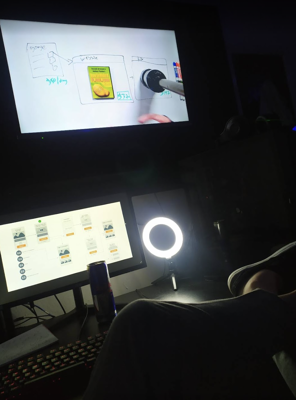Setup de trabalho noturno